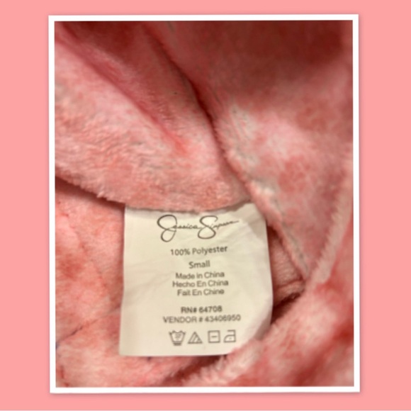 Jessica Simpson Doggy Denim Pink Fur Jacket - Picture 3 of 3